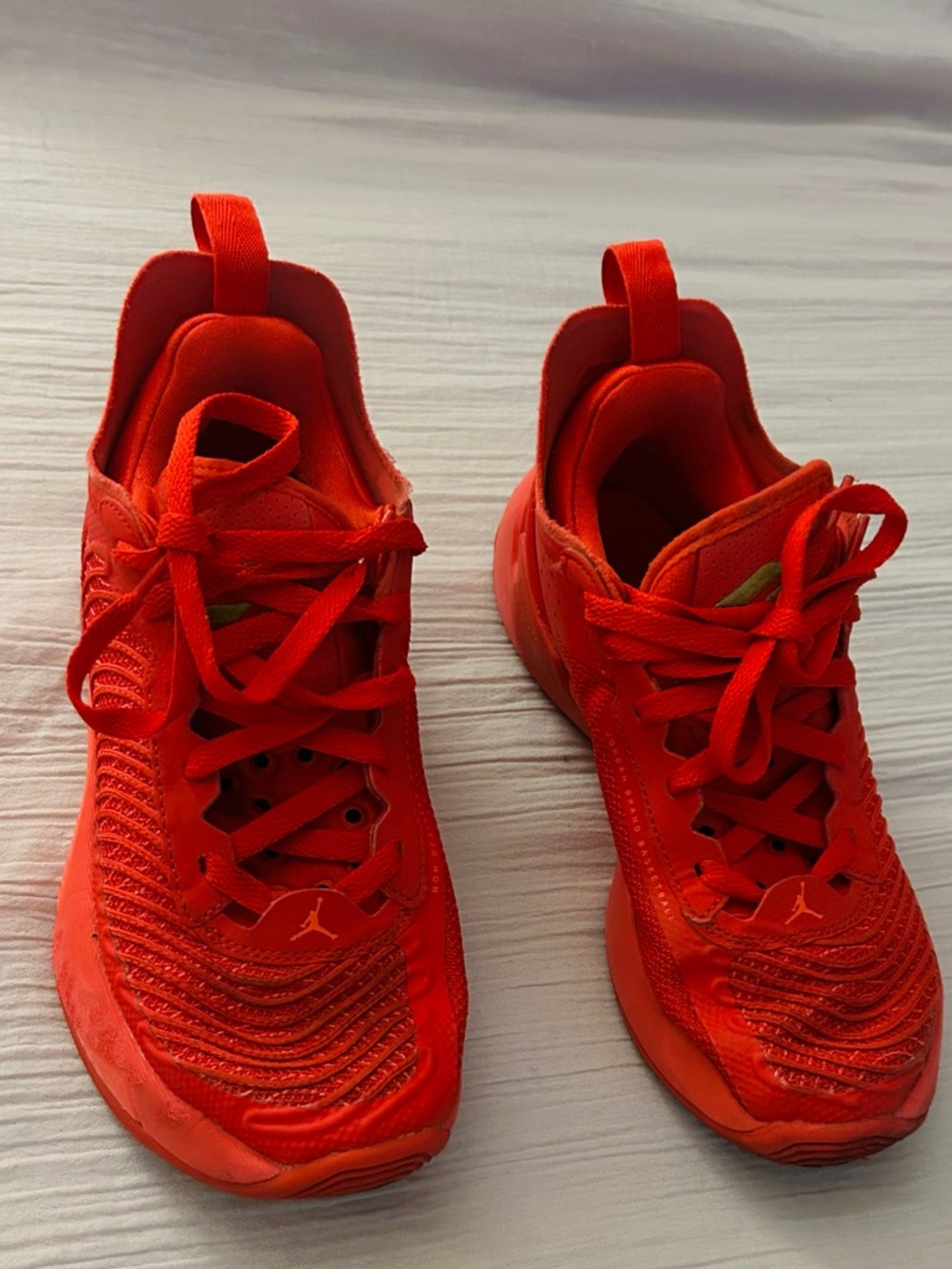 Jordan Red Low-Top Athletic Sneakers